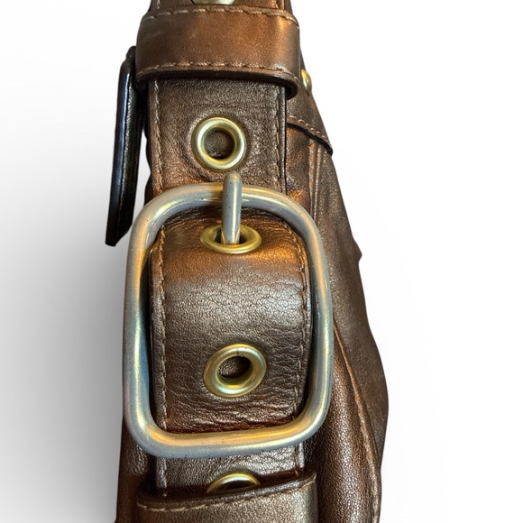 Coach Zoe metallic copper bronze leather hobo bag - Picture 9 of 9
